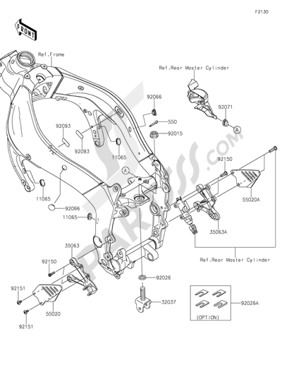 Engine Mount Kawasaki NINJA ZX-6R 2014