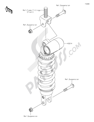 Kawasaki NINJA ZX-6R 2014 Shock Absorber(s)