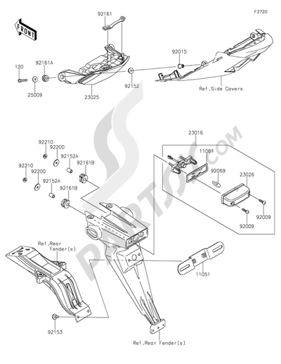 Engine Mount Kawasaki NINJA ZX-6R 2014