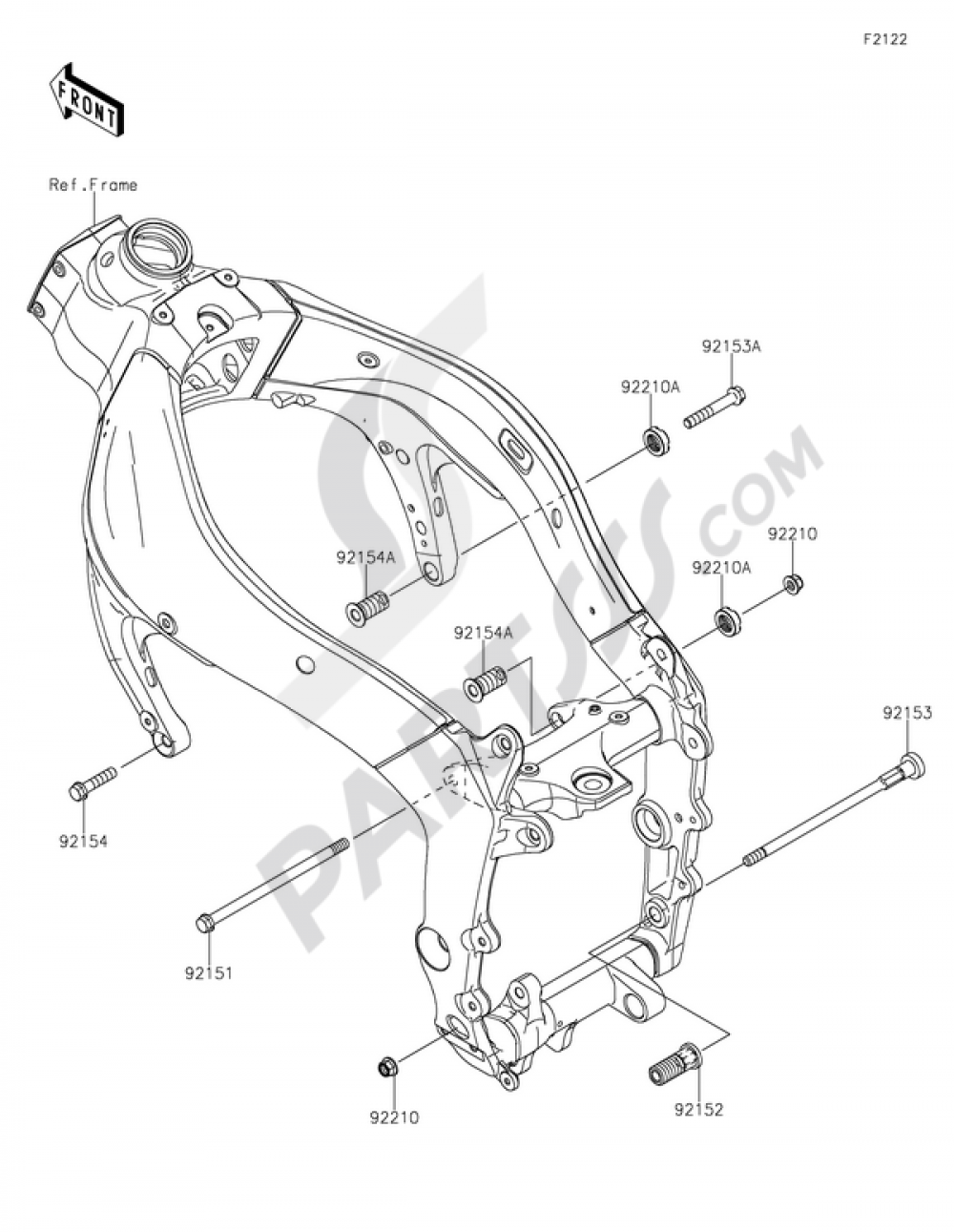 Engine Mount Kawasaki NINJA ZX-6R 2014