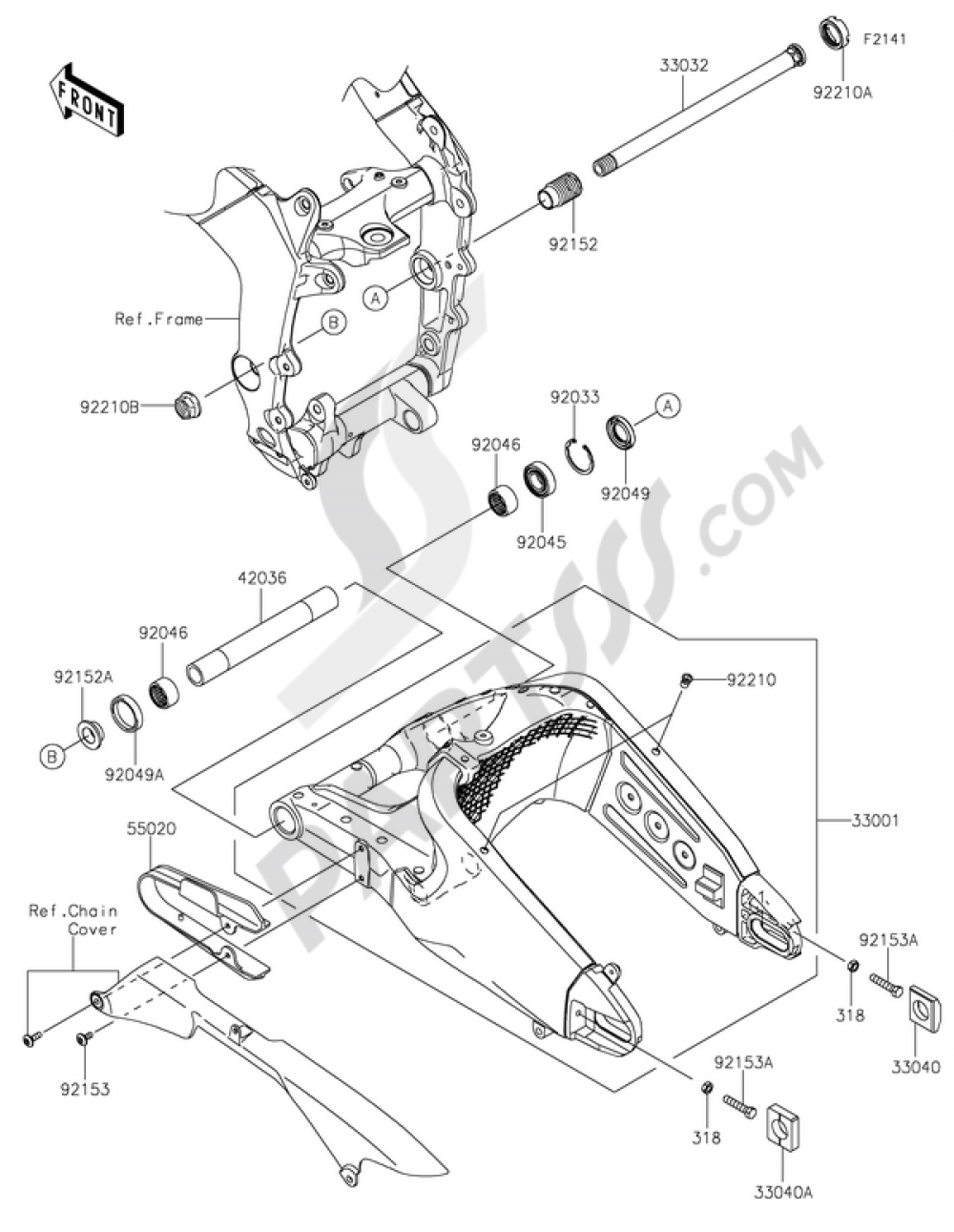 Swingarm Kawasaki NINJA ZX-6R 2014