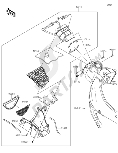 Kawasaki NINJA ZX-6R 2015 Air Duct