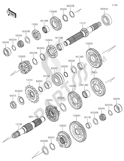 Kawasaki NINJA ZX-6R ABS 2013 Transmission