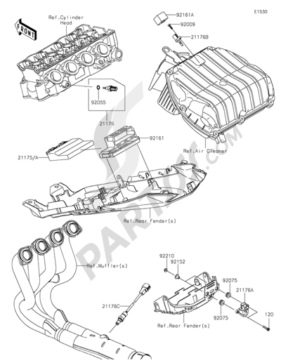 Kawasaki NINJA ZX-6R ABS 2013 Fuel Injection