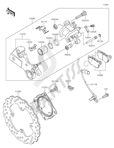 Brake Pedal Kawasaki NINJA ZX-6R ABS 2013