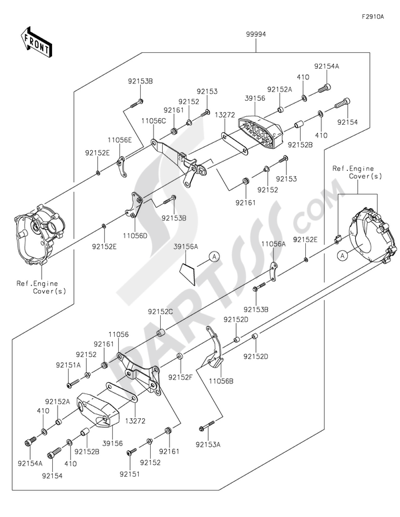 Kawasaki NINJA ZX-6R ABS 2015 Accessory(Engine Guard)