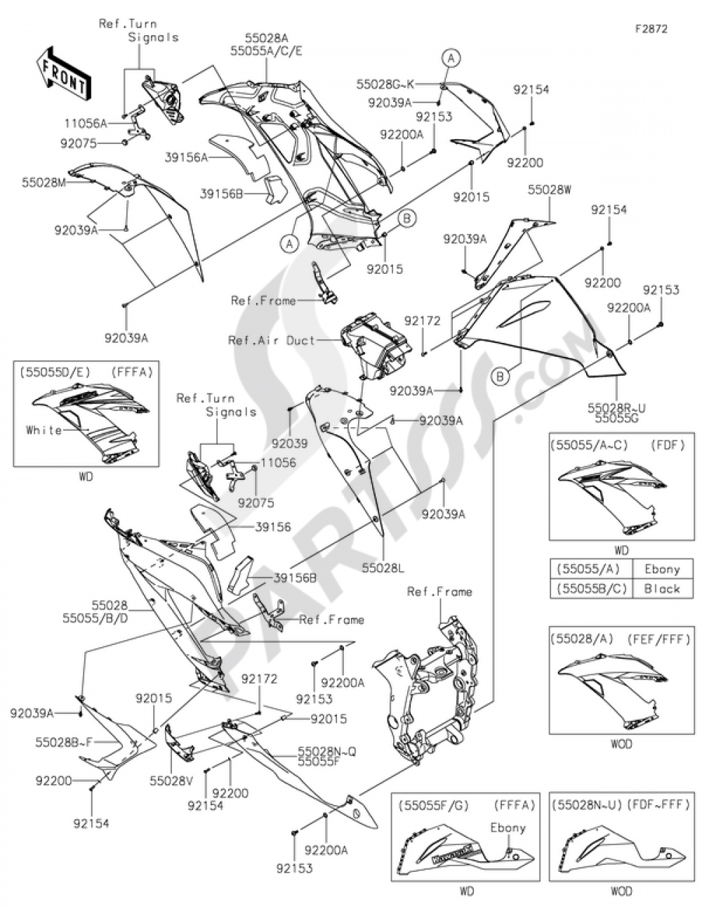 Cowling Lowers(1/2) Kawasaki NINJA ZX-6R ABS 2015