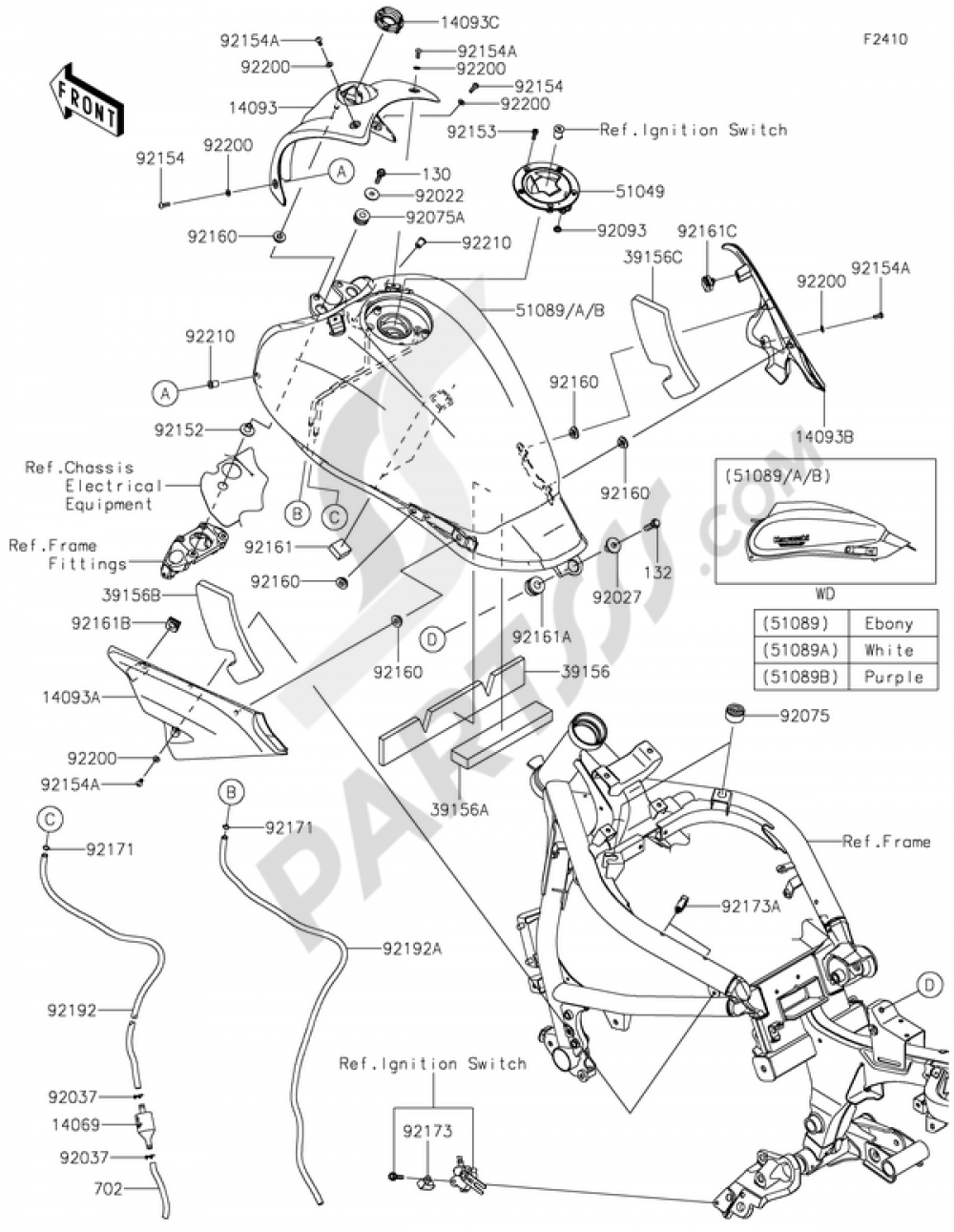 燃料タンク Kawasaki VULCAN S ABS 2015