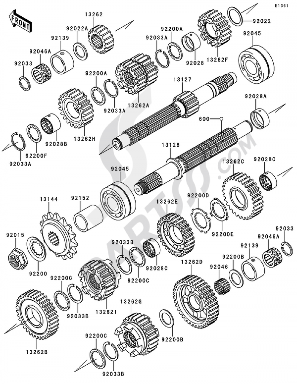 TRANSMISSION Kawasaki Z750 2008