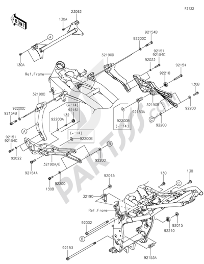 Swingarm Kawasaki Z800 2013