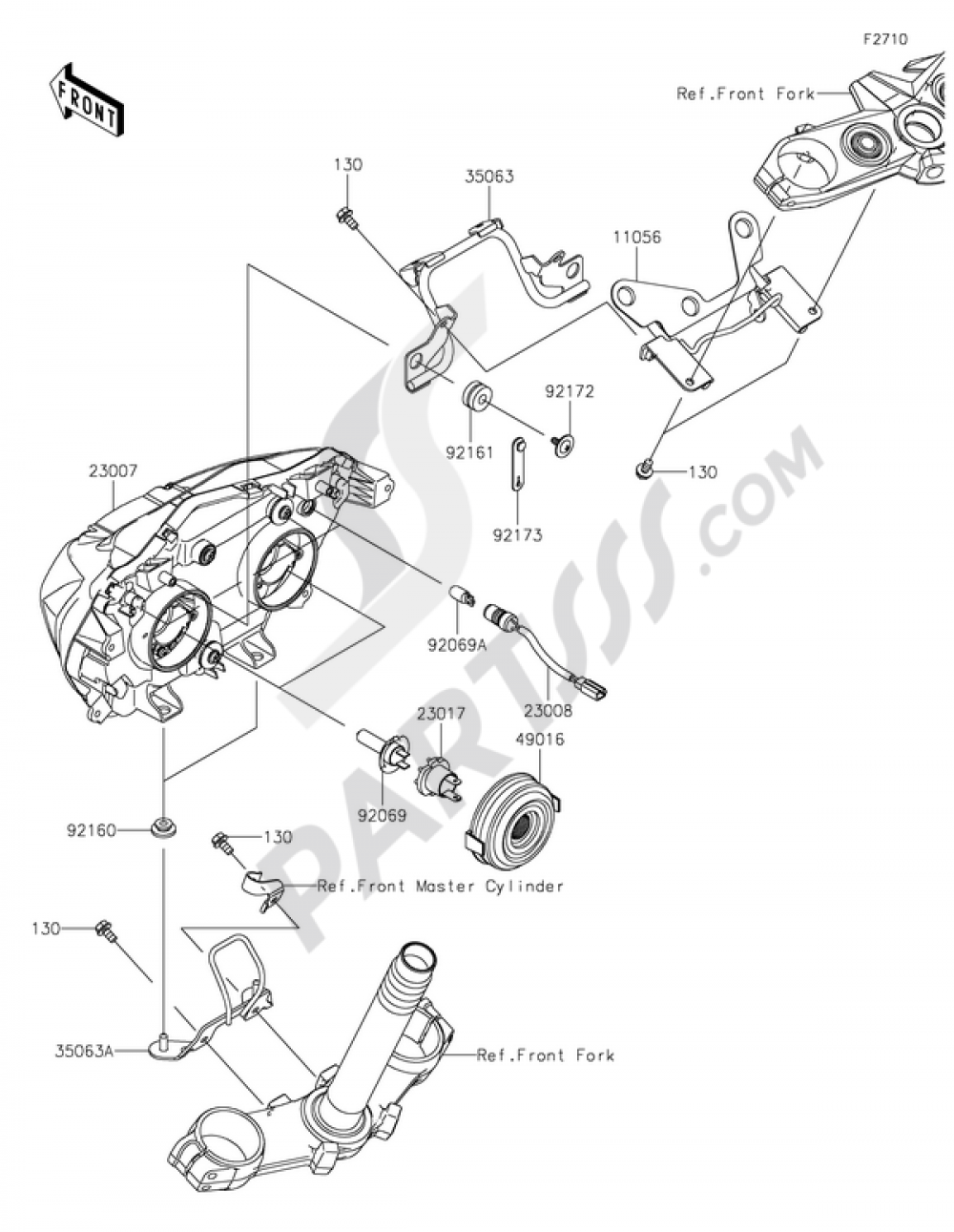 Headlight(s) Kawasaki Z800 2016