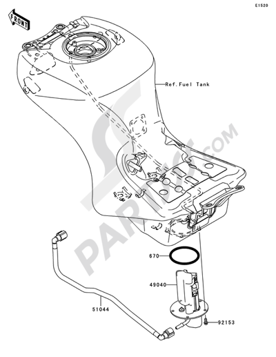 ジェネレーター Kawasaki ZZR1400 2007