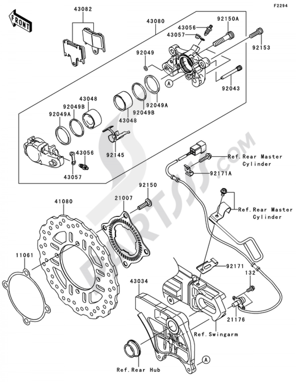 20671671 ステン (リア) STD取り廻し ZZR1400(ABS) 06-11 BUILD A LINE