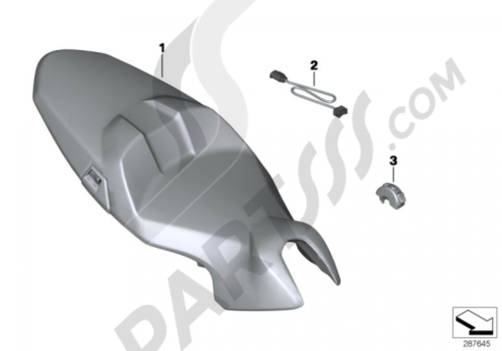 SEAT HEATING Bmw C600 SPORT C600 SPORT (K18)