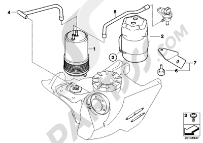 Bmw F650GS Dakar 2001-2004 (R13). 分解図 純正部品をオンライン購入
