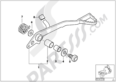 Bmw F650GS Dakar 2001-2004 (R13). 分解図 純正部品をオンライン購入