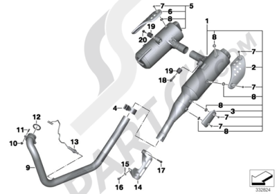 Bmw F650GS Dakar 2001-2004 (R13). 分解図 純正部品をオンライン購入
