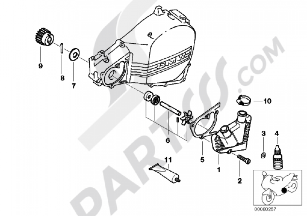 WATER PUMP Bmw F650GS DakarM 20052007 (R13)