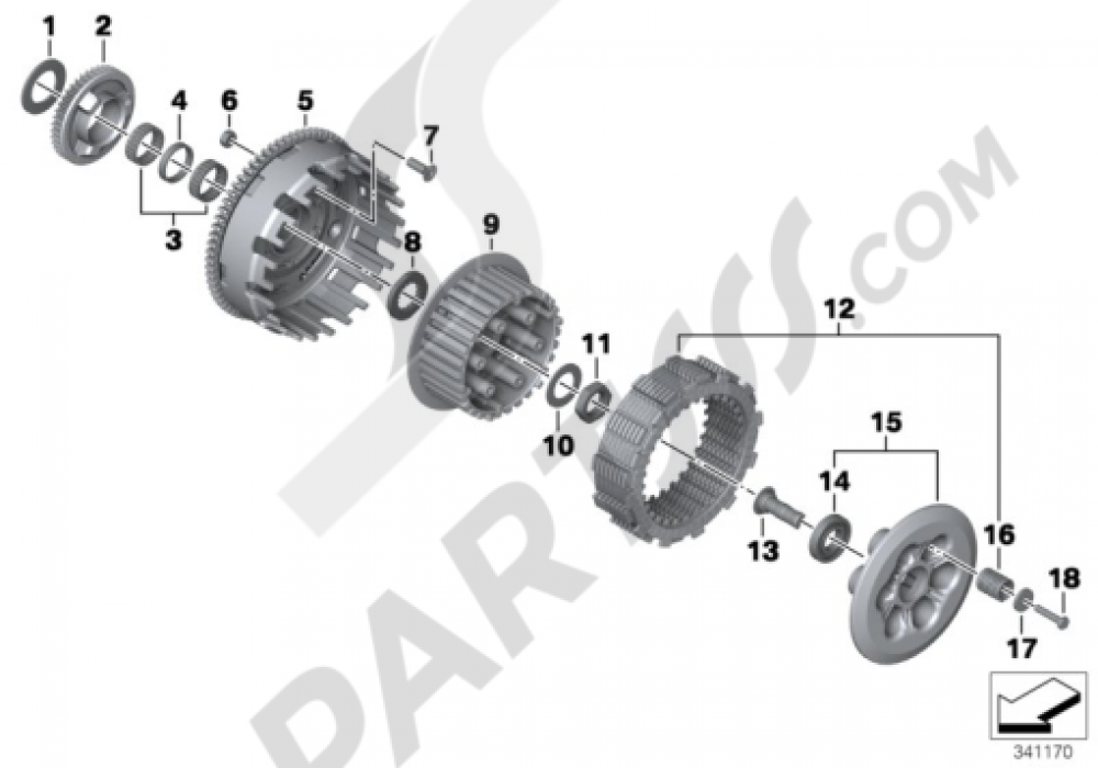 CLUTCH - SINGLE PARTS Bmw F700GS F700GS (K70)