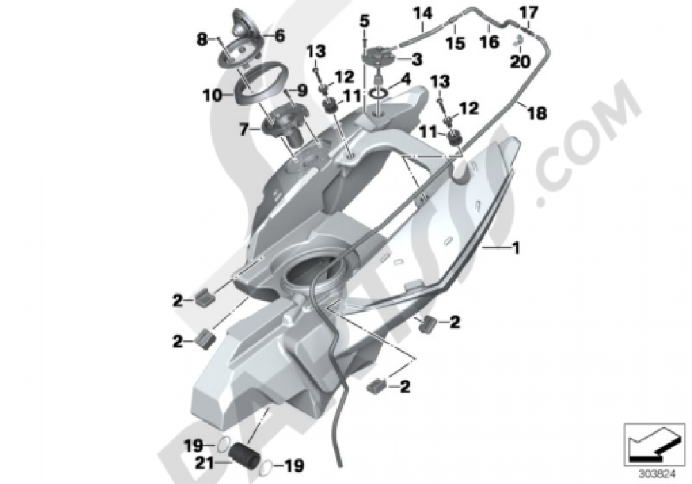 Recambio de piloto trasero izquierdo para bmw serie 5 berlina (e39