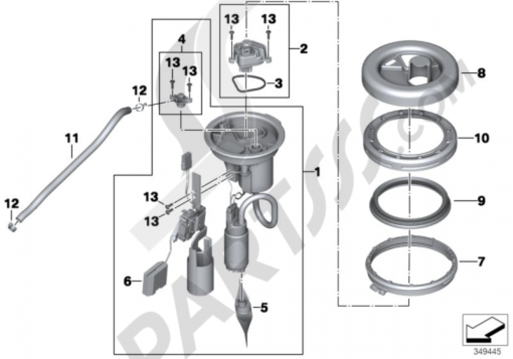 FUEL PUMP Bmw F800GS 2013-2015 (K72)