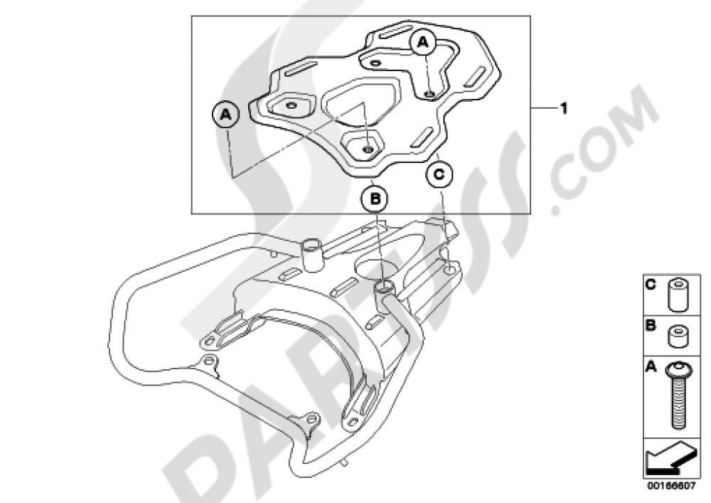 LUGGAGE GRID Bmw F800GS 20132015 (K72)