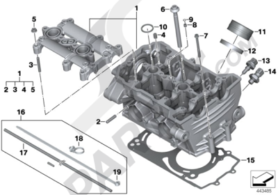 Bmw F800R 2015 (K73) CYLINDER HEAD