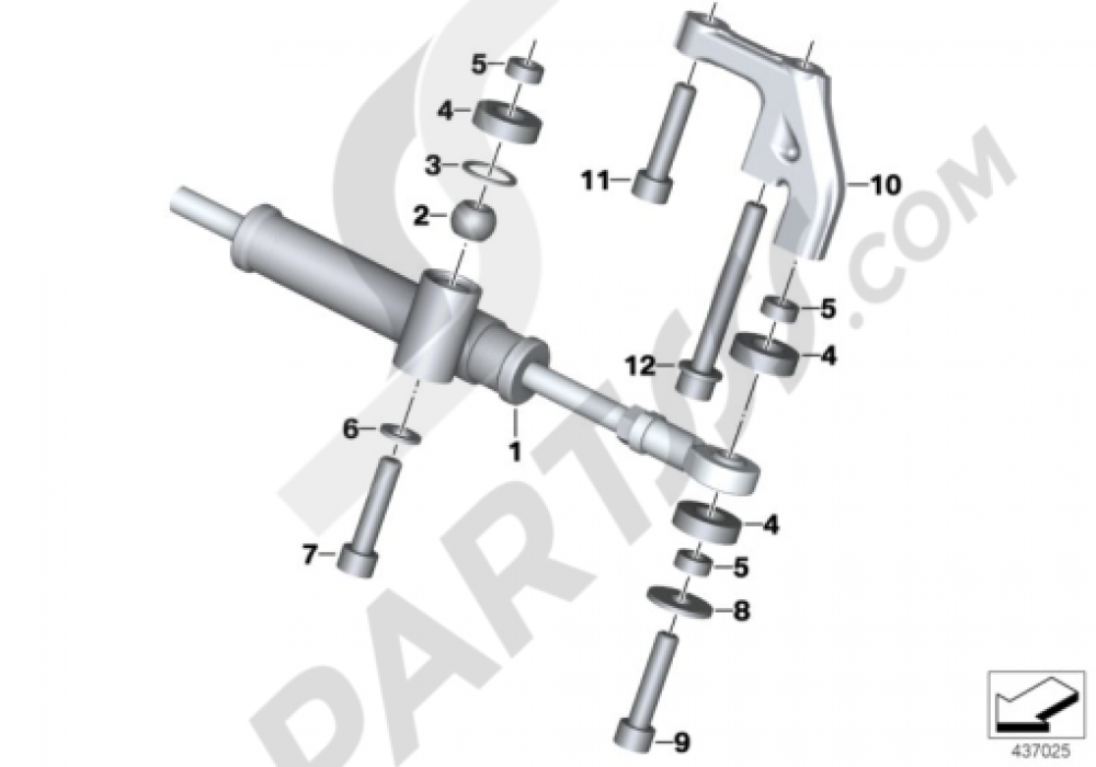 STEERING DAMPER Bmw F800R 2015 (K73)
