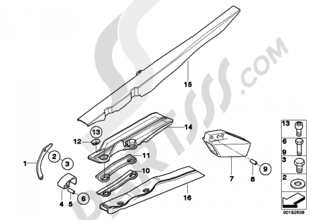BMW G450X純正部品 g450xk16chainguard_1000.png