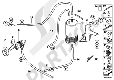 Bmw HP2 ENDURO HP2 ENDURO (K25H) ACTIVATED CHARCOAL FILTERFUEL VENTILAT