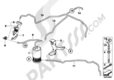 Bmw HP2 SPORT HP2 SPORT (K29) ACTIVATED CHARCOAL FILTERFUEL VENTILAT