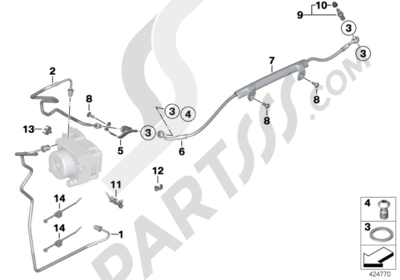 Bmw HP2 SPORT HP2 SPORT (K29) BRAKE PIPE REAR ABS