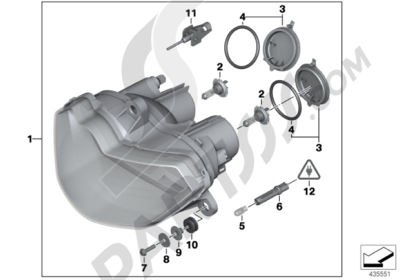 Bmw HP2 SPORT HP2 SPORT (K29) HEADLIGHT