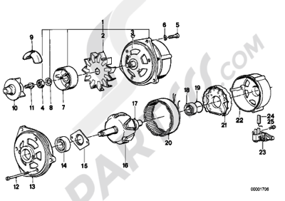 Bmw K100RS K100 RS (89V1). 分解図 純正部品をオンライン購入