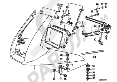 Bmw K1100RS K1100RS (89V2). 分解図 純正部品をオンライン購入