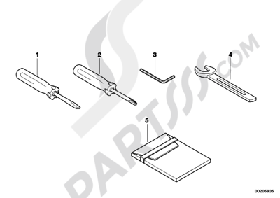 Bmw K1200GT 2006-2008 (K44) CAR TOOL