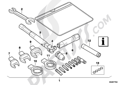 Bmw K1200GT 2006-2008 (K44) CAR TOOL, SERVICE KIT
