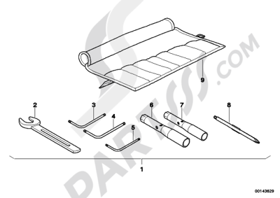 Bmw K1200GT 2006-2008 (K44) CAR TOOL, SUPPLEMENTARY KIT