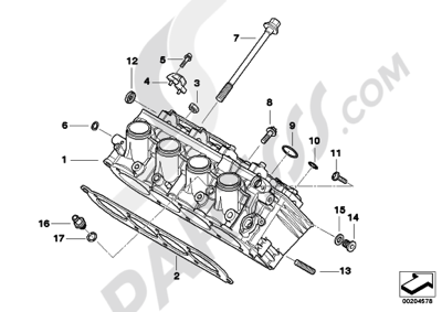 Bmw K1200GT 2006-2008 (K44) CYLINDER HEAD