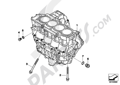 Bmw K1200GT 2006-2008 (K44) ENGINE BLOCK