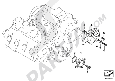 Bmw K1200GT 2006-2008 (K44) ENGINE HOUSING COVER, LEFT