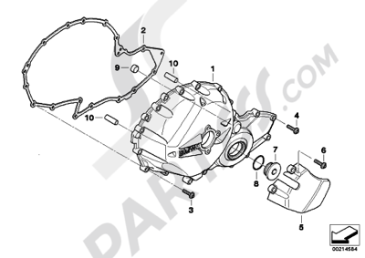 Bmw K1200GT 2006-2008 (K44) ENGINE HOUSING COVER, RIGHT