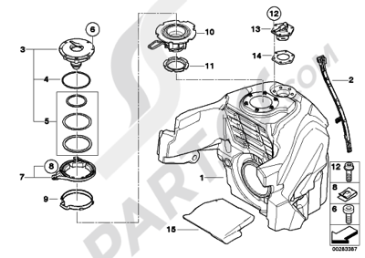 Bmw K1200GT 2006-2008 (K44) FUEL TANK