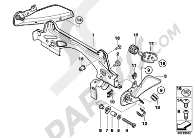 Bmw K1200GT 2006-2008 (K44) FUEL TANK MOUNTIG