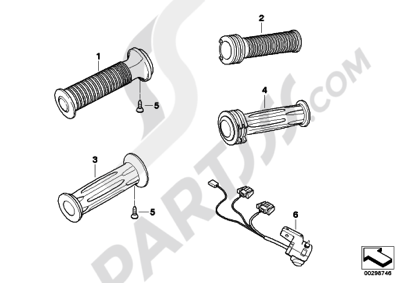 Bmw K1200GT 2006-2008 (K44) HANDLEBAR GRIP, HEATED