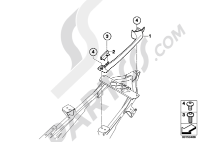 Bmw K1200GT 2006-2008 (K44) HANDLE REAR