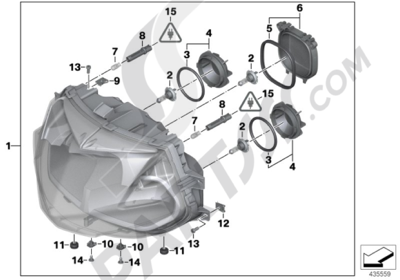 Bmw K1200GT 2006-2008 (K44) HEADLIGHT