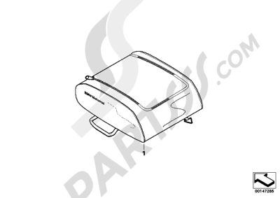 Bmw K1200GT 2006-2008 (K44) INSIDE POCKET FOR TOP CASE 28L