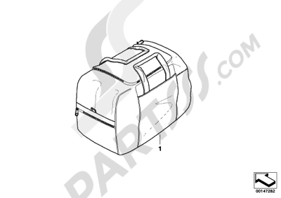Bmw K1200GT 2006-2008 (K44) INSIDE POCKET FOR TOP CASE 49L