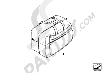 Bmw K1200GT 2006-2008 (K44) INTERIOR BAG F CASE